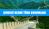 Çin'de Türk Resmi Kurumları adres 